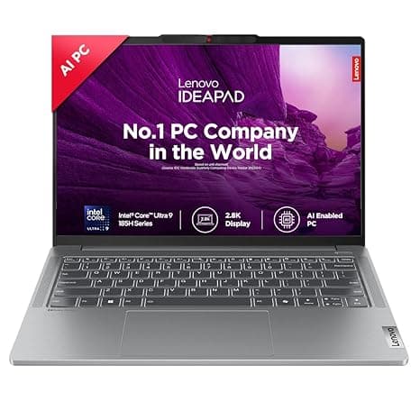 Lenovo IdeaPad Pro 5 Intel Evo Core Ultra 9 185H Built-in AI 14" (35.5cm) 2.8K-OLED 400Nits 120Hz Laptop (32GB/1TB SSD/Intel Arc GPU/Win11/MSO 21/FHD+IR Cam/1Yr ADP Free/Grey/1.4Kg), 83D2001GIN